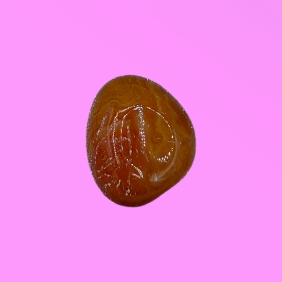 Orange Carnelian Crystal Stone Tumble - Picture 1 of 6